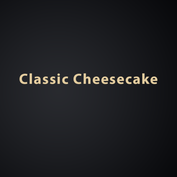 Classic Cheesecake