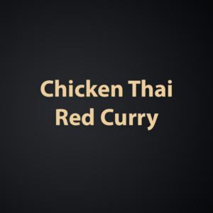Chicken Thai Red Curry